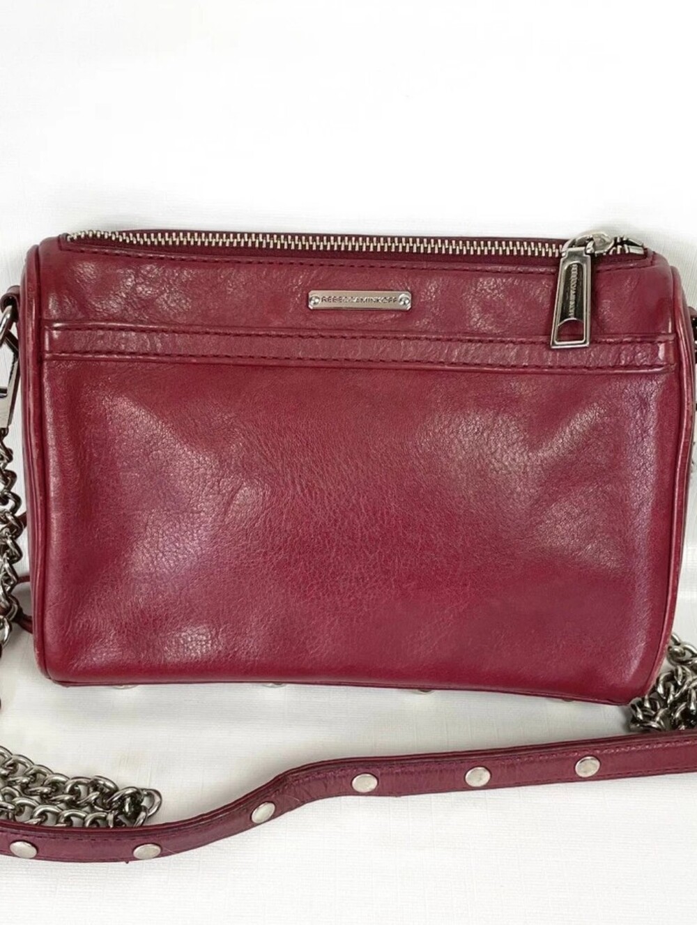 Rebecca Minkoff crossbody bag Purse Chain-Strap Crossbody Burgundy NWOT